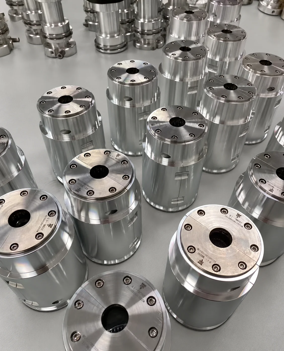 Mold components in the workshop